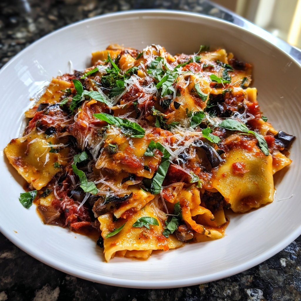 Internationale Küche Italienische Pasta alla Norma