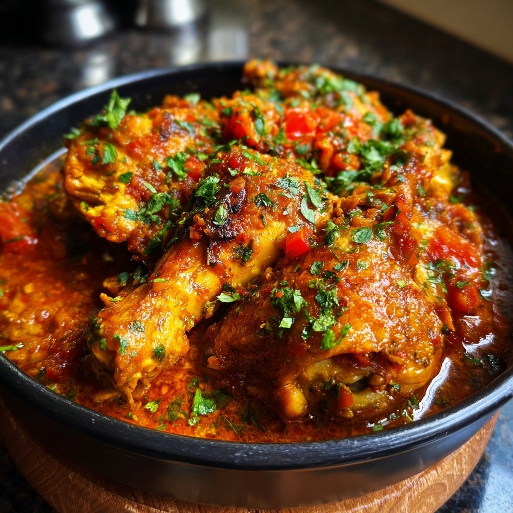 Internationale Küche Marokkanisches Hähnchen-Tagine