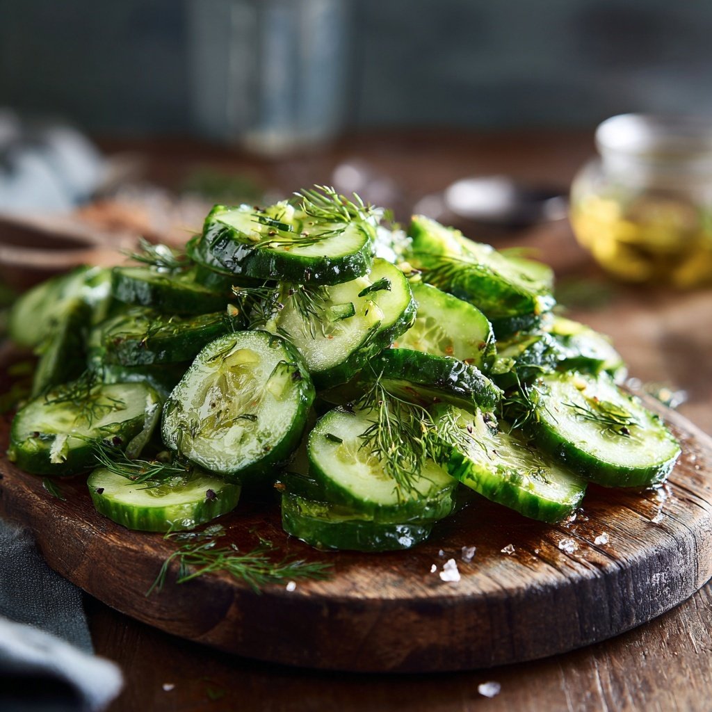 Gurkensalat Zum Grillen Mit Dill