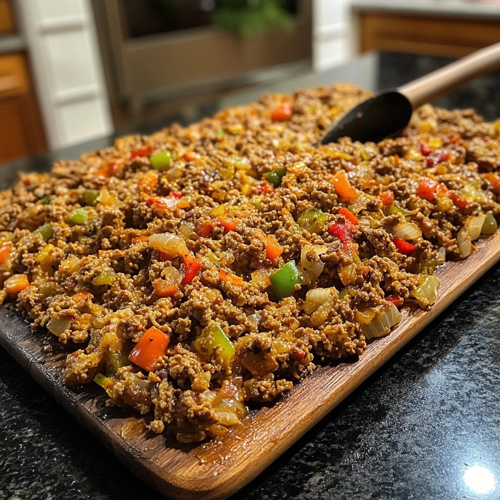 Hackfleisch Pfanne für Meal Prep