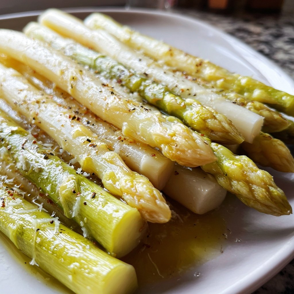 Grüner Spargel Aus Dem Ofen