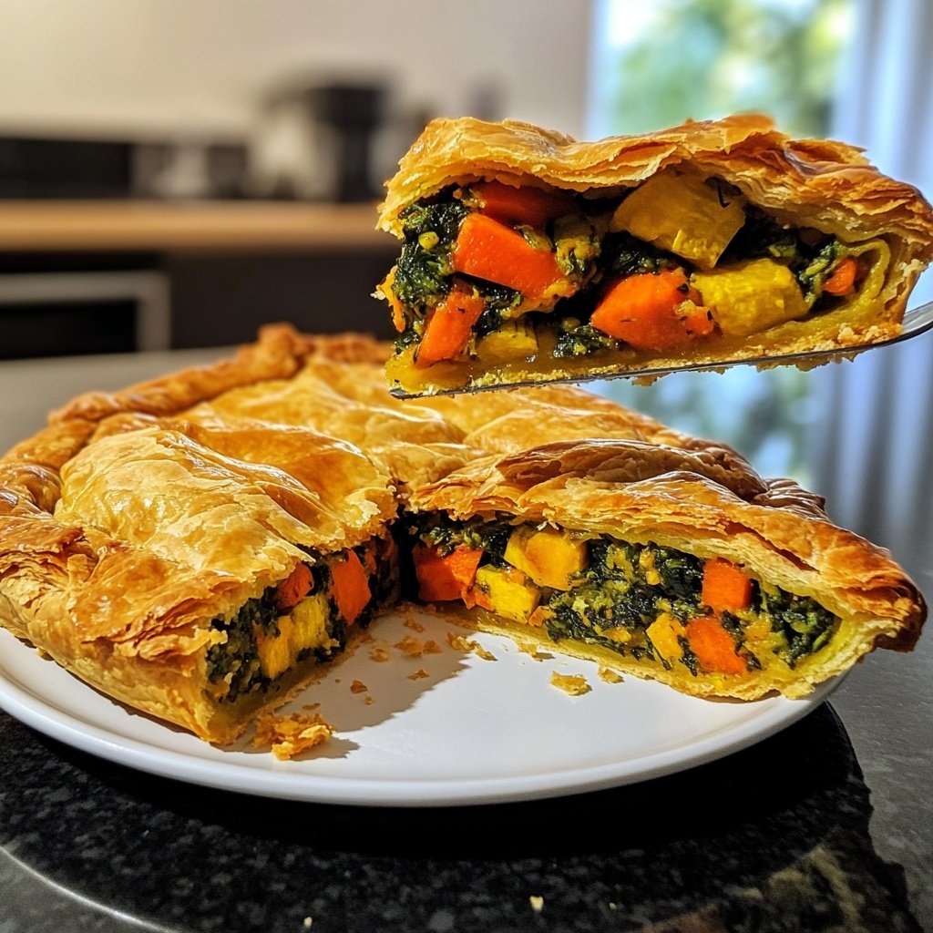 Gemüsestrudel mit Kräuterdip