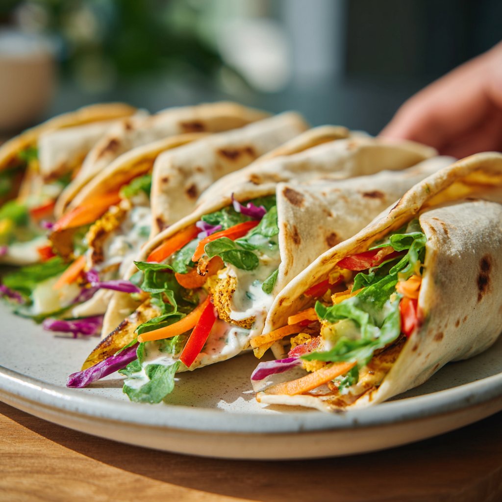 Wraps mit Joghurtsauce