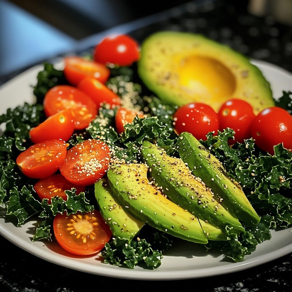Vegetarischer Grünkohl-Salat