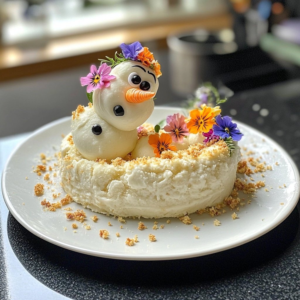 Olaf schnüffelnde Blume