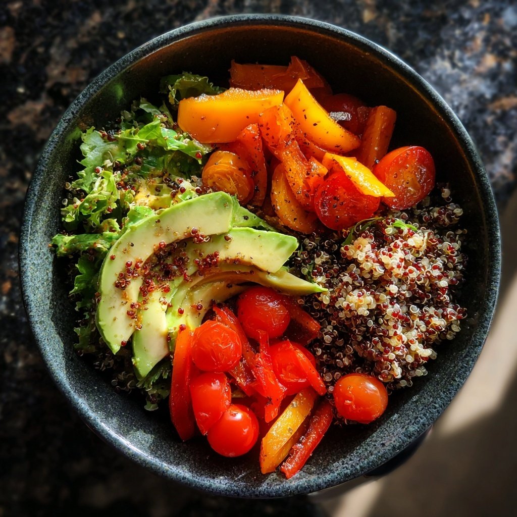 Kalorienarme Gemüse Bowl Mit Quinoa